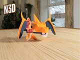 Pokemon Mega Charizard Y 3D Printed Poke Ball