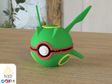 Pokemon Rayqyaza 3D Printed Pokeball