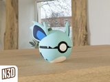 Pokemon Nidorina 3D Printed Pokeball