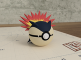 Typhlosion Pokemon 3D Printed Poke Ball