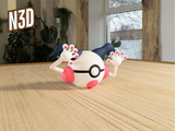 Pokemon Mr.Mime 3D Printed Poke Ball