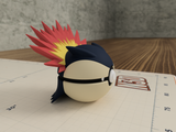 Typhlosion Pokemon 3D Printed Poke Ball