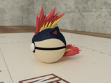 Quilava Pokemon 3D Printed Poke Ball