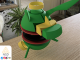 Pokemon Rayqyaza 3D Printed Pokeball