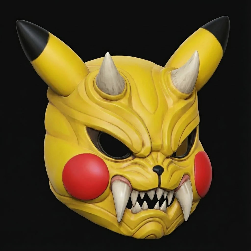 Pikachu Menpo Mask – Kaiju Studios