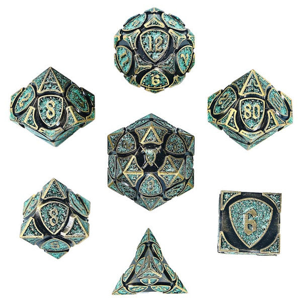 7-set Fighter Solid Metal: Ancient Bronze with Green Glitter