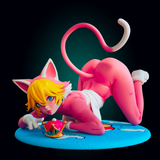 Cat Peach Cute Cat - Garage Kit