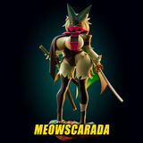 Samurai Meowscarada Pokemon - Garage Kit