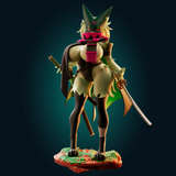 Samurai Meowscarada Pokemon - Garage Kit