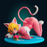 Cat Peach Cute Cat - Garage Kit