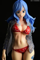 1/6 Juvia Lockser Gravure Style Red Bikini!! Wet See-Through Dress Shirt SP Fairy Tail