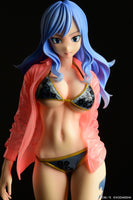 1/6 Fairy Tail: Juvia Lockser Gravure Style Black Bikini!! Wet See-Through Dress Shirt SP