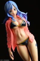1/6 Fairy Tail: Juvia Lockser Gravure Style Black Bikini!! Wet See-Through Dress Shirt SP