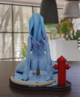 Aqua Hentai Girl Pin-up Garage Kit