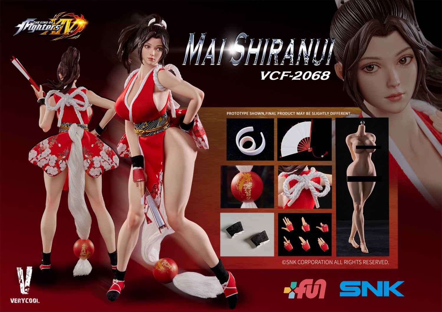 1/6 King of Fighters XIV Collectible Action Figure Mai Shiranui 1/6 King of Fighters XIV Collectible Action Figure Mai Shiranui