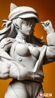 Asuka Neon Genesis Evangelion Figure Unpainted Resin Statue Garage Kit