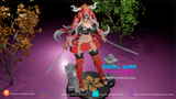 Samurai Girl Pin-up Garage Kit