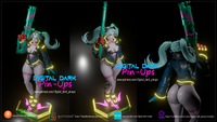 Rebecca Cyberpunk Pin-up Garage Kit