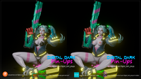 Rebecca Cyberpunk Pin-up Garage Kit