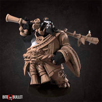 Sam Wisecloud, the Dojo Master Panda 3D Printed Miniature 32mm