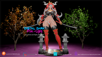 Samurai Girl Pin-up Garage Kit