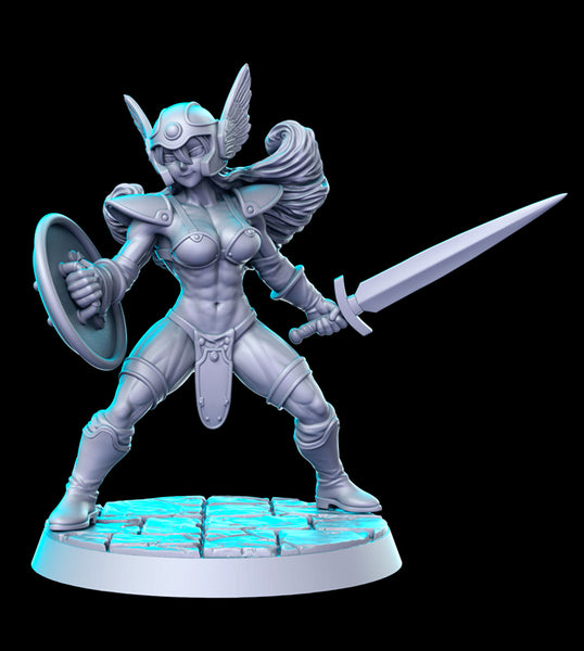 Dragon Quest III Senshi Female Warrior 3D Printed Miniature