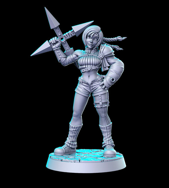 Julie Katsuragi Classic JRPG 3D Printed Miniature