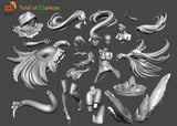 Dizzy from Guilty Gear Figure Unpainted Resin Statue Garage Kit