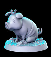 Princess Piglette (cursed royalty) Monster Hunters 3D Printed Miniature