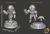Chibi Samus - Metroid Unpainted Resin Statue Garage Kit