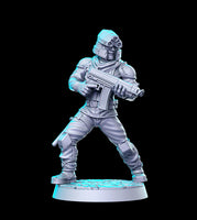 Soldier of the order Classic JRPG 3D Printed Miniature