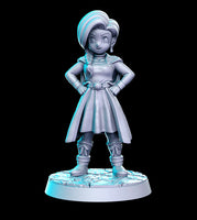 Sybill Classic RPG 3D Printed Miniature