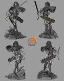 Mikasa Ackerman Attack on Titan Unpainted Resin Statue Garage Kit