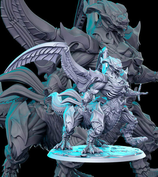 Warforged Battledragon RPG Monsters 3D Printed Miniature