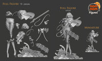 Mikasa Ackerman Attack on Titan Unpainted Resin Statue Garage Kit