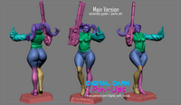 Rebecca Cyberpunk Pin-up Garage Kit
