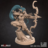 Alana, the Ranger Night Elf 3D Printed Miniature 32mm