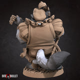 Foxfolk Bard 3D Printed Miniature 32mm