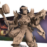 Loretta Hammerlift, the Chunky Cleric 3D Printed Miniature 32mm
