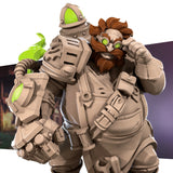 Dr. TNT "Tiny Tim", the Chunky Artificer (2 Versions) 3D Printed Miniature 32mm
