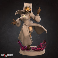 Lady Mahrian, the Foxfolk Maid 3D Printed Miniature 32mm
