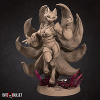 Lady Mahrian, the Foxfolk Maid 3D Printed Miniature 32mm