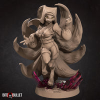 Lady Mahrian, the Foxfolk Maid 3D Printed Miniature 32mm