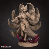 Lady Mahrian, the Foxfolk Maid 3D Printed Miniature 32mm