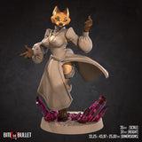 Lady Mahrian, the Foxfolk Maid 3D Printed Miniature 32mm