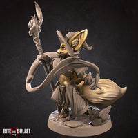 Foxfolk Wizard 3D Printed Miniature 32mm