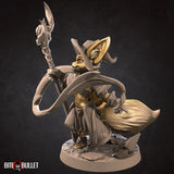 Foxfolk Wizard 3D Printed Miniature 32mm