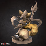 Foxfolk Wizard 3D Printed Miniature 32mm